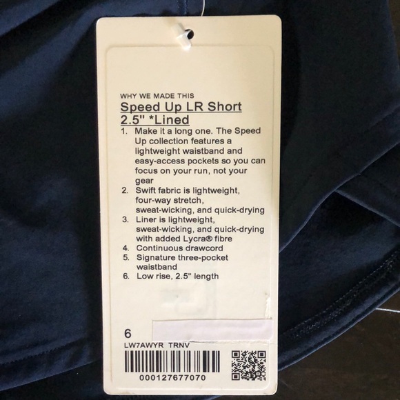Lululemon Women’s Speed Up Low Rise Shorts 2.5 Lined - Picture 4 of 8